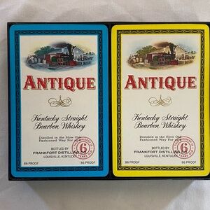 VTG Double Decks of Playing Cards Antique Kentucky Straight Bourbon Whiskey